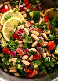 White Bean Tabbouleh Salad Recipe Tabbouleh Salad Tabbouleh Bean Salad Recipes