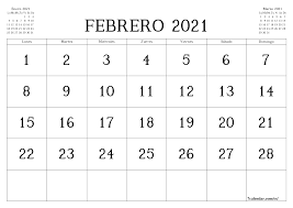 ¿se suspende el hoy no circula? Calendario Y Planificador Mensual En Blanco Para Imprimir Gratis Para Febrero 2021 A4 A5 A3 Plantillas Pdf Y Png 7calendar