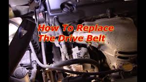I am a female trying to replace a broken alternator belt on a 1988 toyota truck. How To Replace The Drive Belt 2002 2006 Toyota Camry Youtube