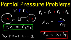 If a mixture of ideal gases (i.e., where the molecules don't interact with each other) is sealed within a container, the gases will diffuse and fill up all of the available space. Dalton S Law Of Partial Pressure Problems Mole Fraction Chemistry Gas Laws Youtube
