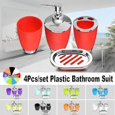 Chrome bathroom accessory sets, glass bath. Buy 4pcs Set Plastic Bathroom Suit Bath Accessories Cup Toothbrush Holder Soap Dish Dispenser Bottle Washroom Accessories At Affordable Prices Price 12 Usd Free Shipping Real Reviews With Photos Joom