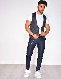 Débardeur blanc, custom par mes soins débardeur homme mais peut aussi aller pour une femme #teeshirt #tshirt #blanc #noir #teted. Anzugsweste Ohne Armel Jeans Industry