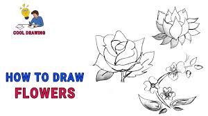 Draw this flower by following this drawing lesson. How To Draw Flowers Drawing Flowers With Pencil Drawing Flowers Flower Drawing Tutorial Youtube