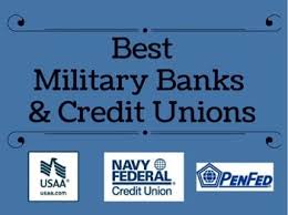 best military banks credit unions financial institutions