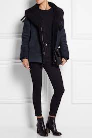 Bleu Marine Manteau En Peau Retournee Dafny Iro Designer Outfits Woman Shearling Coat Black Shearling Coat