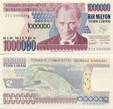 1 Million Lira With Mustafa Kemal Ataturk And The Hydroelectric Dam Near Sanliurfa Adiyaman At One Time I Had Bank Notes Turkish Lira Banknote Collection