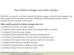 Kitchen porter cover letter example. Top 5 Kitchen Manager Cover Letter Samples