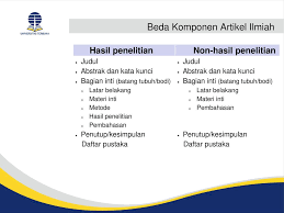 Contoh judul artikel ilmiah non penelitian tentang pendidikan. Komponen Komponen Karya Ilmiah Ppt Download