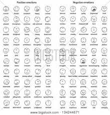 big set doodle faces vector photo free trial bigstock