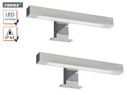 • badezimmerleuchten über dem spiegel: 2er Set Moderne Chrom Glanzende Led Spiegelleuchten Furs Badezimmer Badlampen Kaufen Bei Setpoint Deutschland Gmbh