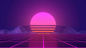 1920 by 1080 gif for lively : Retro Sunset Wallpaper Gif