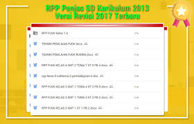 Check spelling or type a new query. Rpp Penjas Sd Kurikulum 2013 Versi Revisi 2017 Terbaru Rpp K13