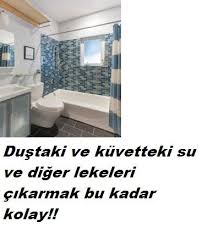 Camlarda da su ve kireç lekeleri oluşur. Dus Kuvet Temizligi Icin Bunu Kullanin Shower Bath Bath Cleaning Shower Tub