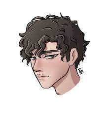 I like he's face and curly hair! Anime Boy With Curly Hair 3 4 Angel Drawing By Marianamartins20 On Deviantart