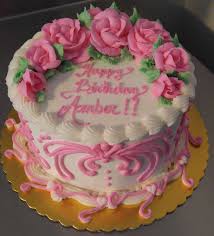 Birthday Cake For Wife Images Pink Roses And Swirls On Round Layer Cake For Wife S Birthday Www Vintagebakery Com 803 386 8806 Cake Graduation Cakes Anniversary Cake