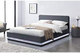 lit coffre led 160 new york velours gris pas cher lit led concept usine meubles maison loisirs ventes pas cher com lit led lit coffre lit enfant but