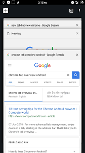 From the tiled view click a tile to jump to that tab. How To Revert To Tabbed Overview In Chrome Android Enthusiasts Stack Exchange