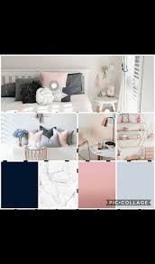 Rose Gold Navy Blue Marbel Light Grey Room For Girls Blue And Pink Living Room Gold Living Room Decor Gold Room Decor