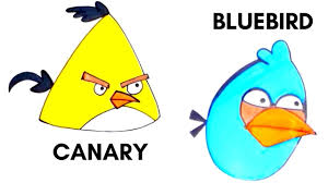 Cartoon Bird Drawing For Kids With Colour How To Draw Angry Birds Canary And Bluebird Easy For Kids Angrybird Kids Drawing Canary Learning Color Youtube Yo Drawing For Kids Step Kids Blue Bird