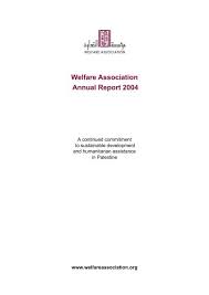 Physical activity is an essential component to children's overall health and wellness. Annual Report 2004 Welfare Association