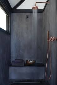 Modernes Badezimmer Aus Beton Und Kupfer Badezimmer Interiordesign Einrichtungsideen Minimalism Interior Bathroom Inspiration Minimal Interior Design