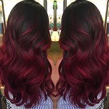 Ombre Highlights Ombre Burgundy Hair Colour Novocom Top