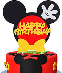 Katbuu 1st birthday decorations, baby boy birthday party supplies birthday gifts for boy kid with happy birthday banner, balloons set, 1st birthday decorations outfit 4.8 out of 5 stars 15 $19.99 $ 19. Amazon Com Mickey Mouse Character Cake Toppers