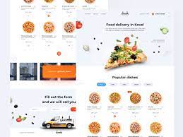 Landing Food Delivery Free Figma Food Delivery Food Web Design Food Delivery Design