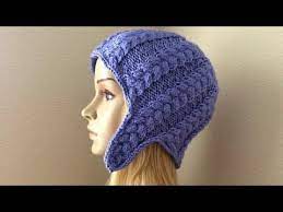 How To Knit A Braided Ear Flap Hat Lilu S Handmade Corner Video 110 Youtube Knitting Ear Flap Hats Flap Hat