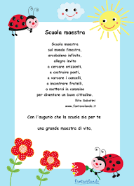 Scuola Maestra Poesia Citazioni Per Bambini Scuola Filastrocche Scuola Dell Infanzia