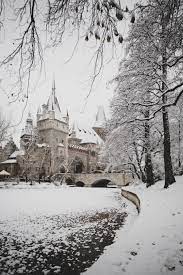 Snowy Castle Castle Snow Castle Fantasy Castle