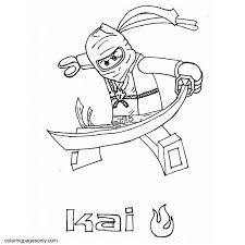 Set off fireworks to wish amer. Lego Ninjago Kai Coloring Pages Ninja Coloring Pages Coloring Pages For Kids And Adults