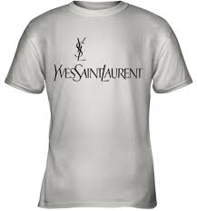 Ysl Yves Saint Laurent Logo Youth T Shirt Violette Leonie In 2020 T Shirt Yves Saint Laurent Shirts