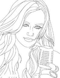 Miley Has Beautiful Voice In Hannah Montana Coloring Page Netart In 2020 Hannah Montana Coloring Pages Beautiful Voice