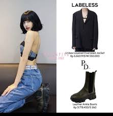 Lisa Blackpink Fashion Fashion Leather Ankle Boots