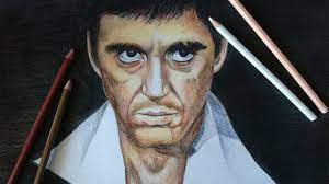 Tony Montana (Scarface) - Speed Drawing - Youtube