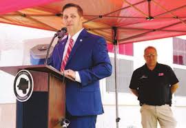 County salutes US flag