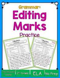 Editing And Proofreading Marks Worksheets Teaching