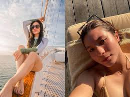 10 Gaya Liburan Wulan Guritno vs Shalom Razade, Sama Kecenya