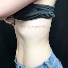 But not every quote needs to be a philosophical treatise, a moving song lyric, or something pulled from literature that speaks to the nature of the universe and the complex relationship between man and woman. Pin On Rib Cage Tattoo