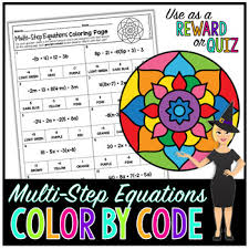 I have created quite a few of them. Multi Step Equations Math Color By Number Or Quiz By The Morehouse Magic