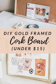 Get quality cork board to make work easy and convenient at very little cost. Easy Diy Gold Framed Cork Board Under 15 Sequins And Sales