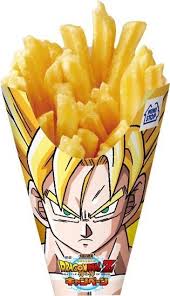 Dragon Ball Z Des Frites Son Goku Venues Du Japon Packaging Dragon Ball Dragon Ball Z