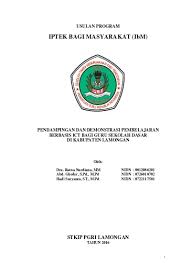Tanah dijual lamongan dijual tanah raya mantup, lamongan*nol jl raya propinsi, zona industricocok untuk pabriklt: Proposal Ibm Stkip Pgri Lamongan Ratna Nurdiana