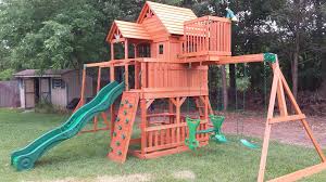 22,078 likes · 66 talking about this. 7 7 Backyard Discoveries Skyfort 2 Playset Assembled In Sicklerville Nj Playset Outdoor Backyard Playset Backyard