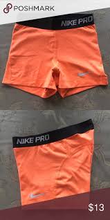 Black And Orange Nike Shorts Nike Pro Woman S Training Shorts Nike Pro Shorts Nike Pro Women Nike Pros