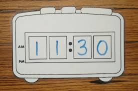 Tell Time With A Digital Clock Laminate The Digital Clock Template And Use Dry Erase Markers To Write The Time U Clock Template Teaching Clock Digital Clocks