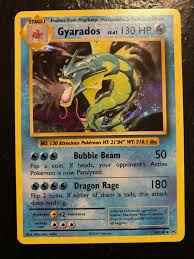 If your card was printed with a 1st edition stamp it will almost always sell for more money. 34 108 Gyarados Value 0 99 100 00 Mavin