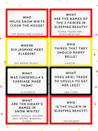 Pixie dust, magic mirrors, and genies are all considered forms of cheating and will disqualify your score on this test! Disney Princess Trivia Quiz Free Printable The Life Of Spicers
