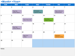 6 Free Marketing Calendar Templates Aha
